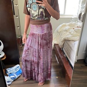 Natural life tie dye skirt size small